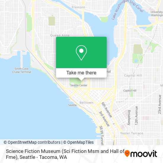 Science Fiction Museum (Sci Fiction Msm and Hall of Fme) map