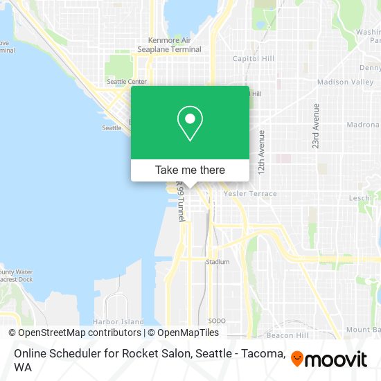 Mapa de Online Scheduler for Rocket Salon