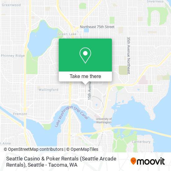 Mapa de Seattle Casino & Poker Rentals (Seattle Arcade Rentals)
