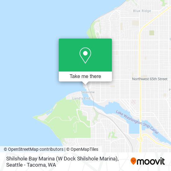 Mapa de Shilshole Bay Marina (W Dock Shilshole Marina)