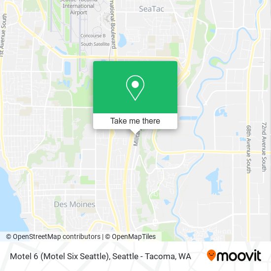 Motel 6 (Motel Six Seattle) map