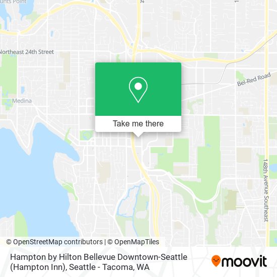 Mapa de Hampton by Hilton Bellevue Downtown-Seattle (Hampton Inn)