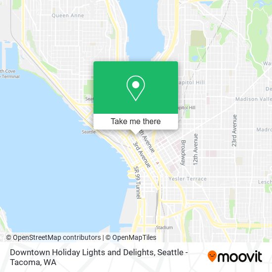 Mapa de Downtown Holiday Lights and Delights