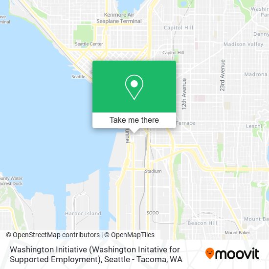 Mapa de Washington Initiative (Washington Initative for Supported Employment)