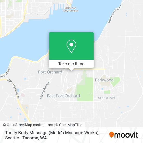 Mapa de Trinity Body Massage (Marla's Massage Works)