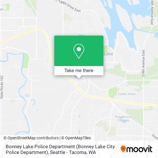 Bonney Lake Police Department map