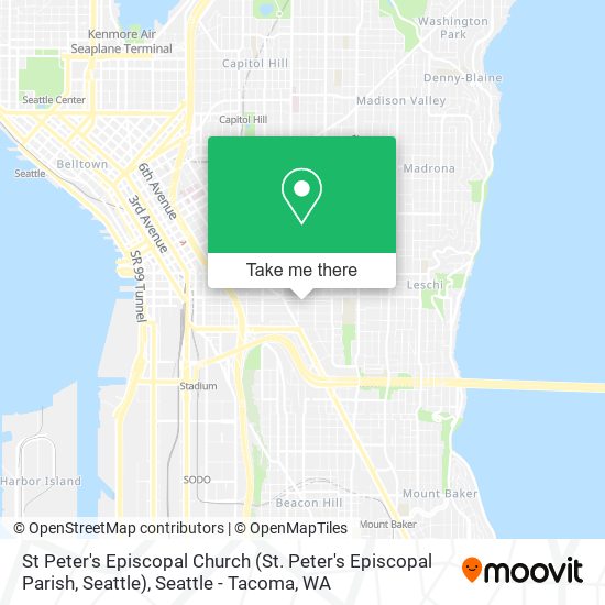 Mapa de St Peter's Episcopal Church (St. Peter's Episcopal Parish, Seattle)