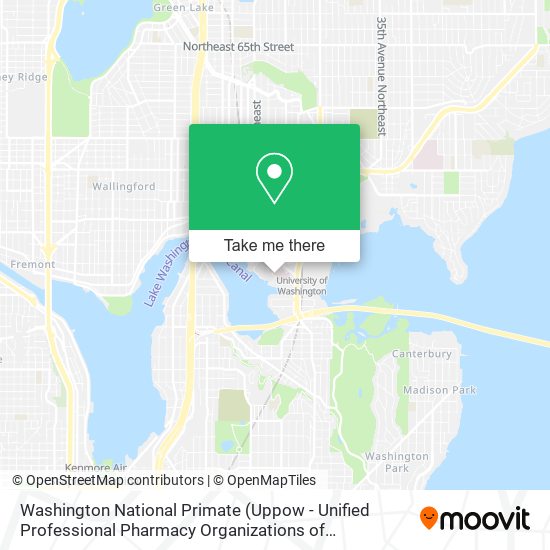 Mapa de Washington National Primate (Uppow - Unified Professional Pharmacy Organizations of Washington)