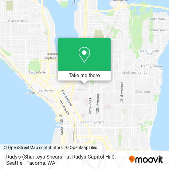 Mapa de Rudy's (Sharkeys Shears - at Rudys Capitol Hill)