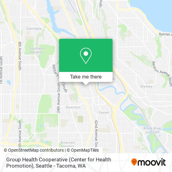 Group Health Cooperative (Center for Health Promotion) map