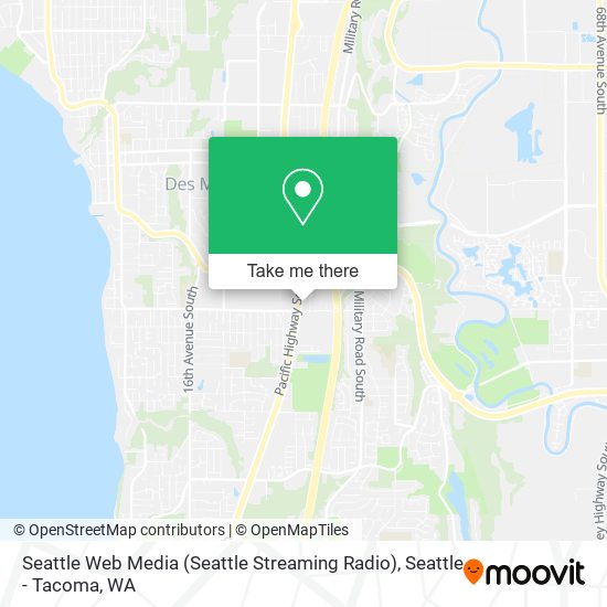 Mapa de Seattle Web Media (Seattle Streaming Radio)