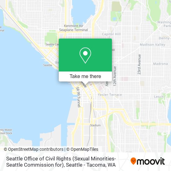 Mapa de Seattle Office of Civil Rights (Sexual Minorities-Seattle Commission for)