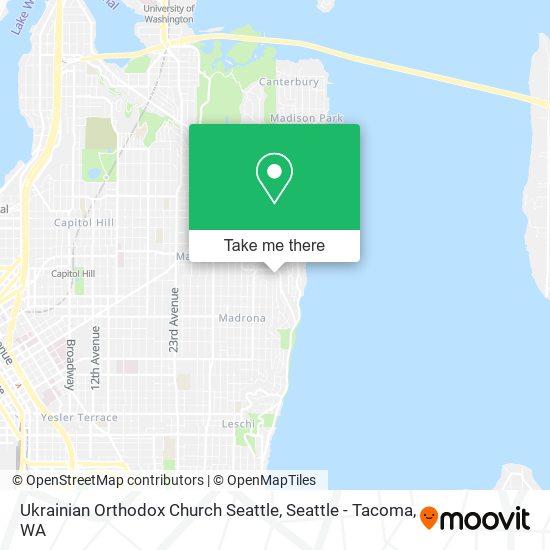 Mapa de Ukrainian Orthodox Church Seattle