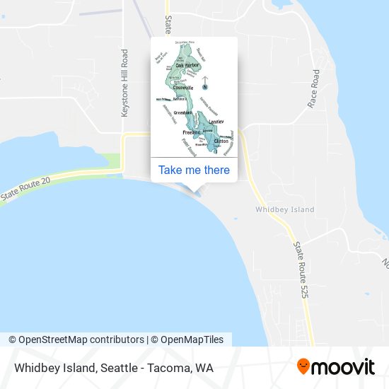 Whidbey Island map