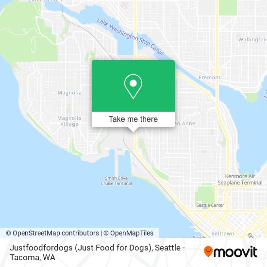 Justfoodfordogs (Just Food for Dogs) map