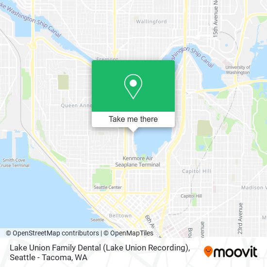 Mapa de Lake Union Family Dental (Lake Union Recording)