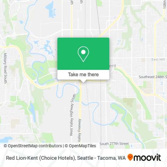 Red Lion-Kent (Choice Hotels) map