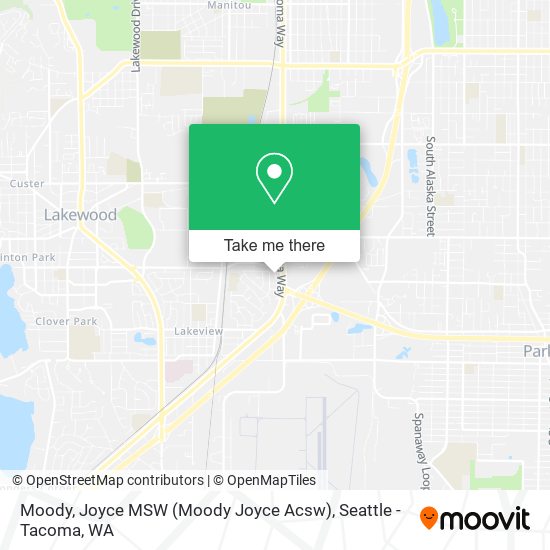 Moody, Joyce MSW (Moody Joyce Acsw) map