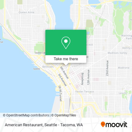 Mapa de American Restaurant