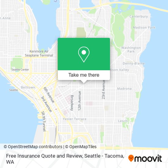 Mapa de Free Insurance Quote and Review