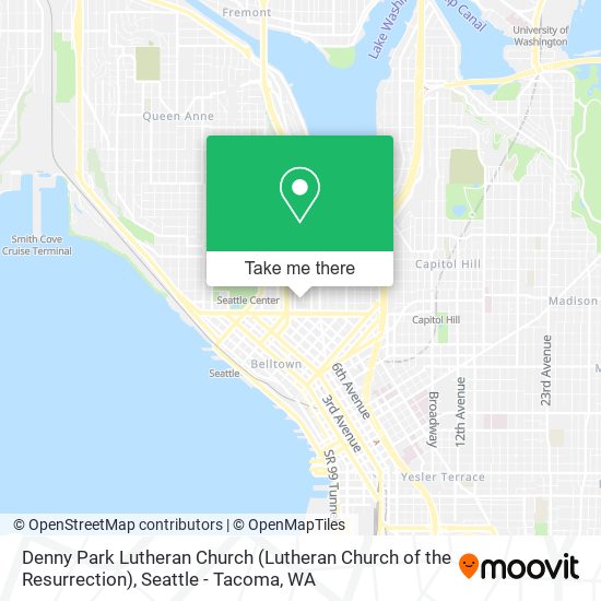 Mapa de Denny Park Lutheran Church (Lutheran Church of the Resurrection)