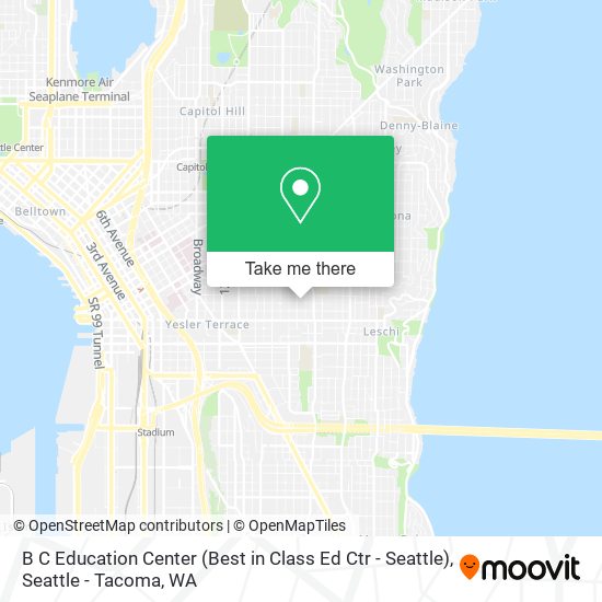 Mapa de B C Education Center (Best in Class Ed Ctr - Seattle)