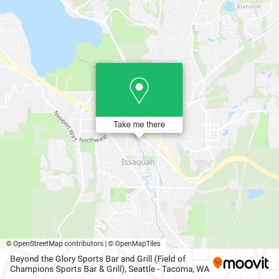 Beyond the Glory Sports Bar and Grill (Field of Champions Sports Bar & Grill) map