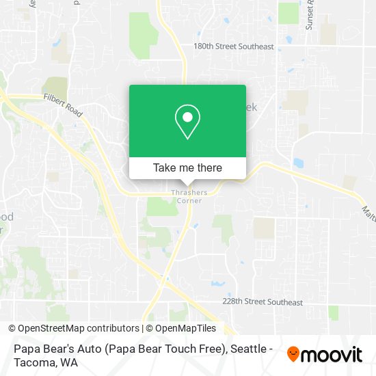 Mapa de Papa Bear's Auto (Papa Bear Touch Free)