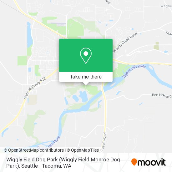 Wiggly Field Dog Park map