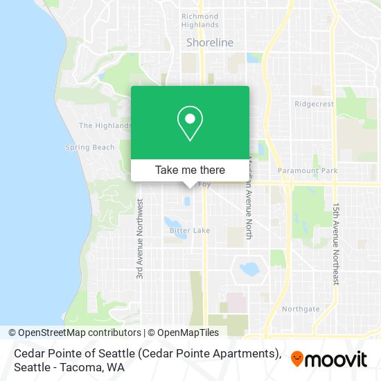 Cedar Pointe of Seattle (Cedar Pointe Apartments) map