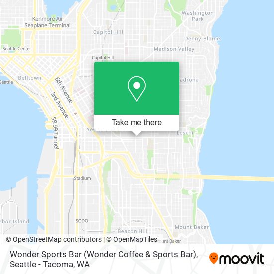 Wonder Sports Bar map