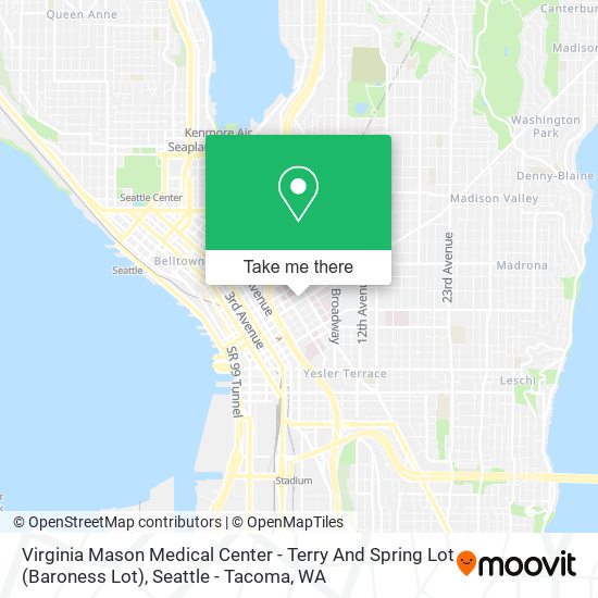 Virginia Mason Medical Center - Terry And Spring Lot (Baroness Lot) map