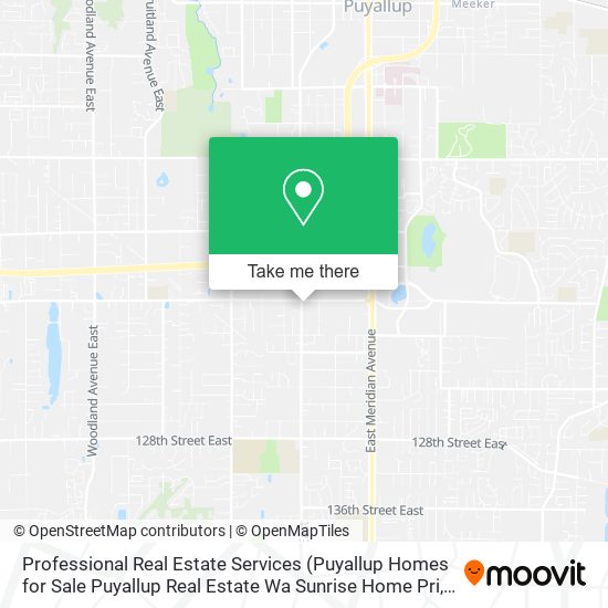 Professional Real Estate Services map
