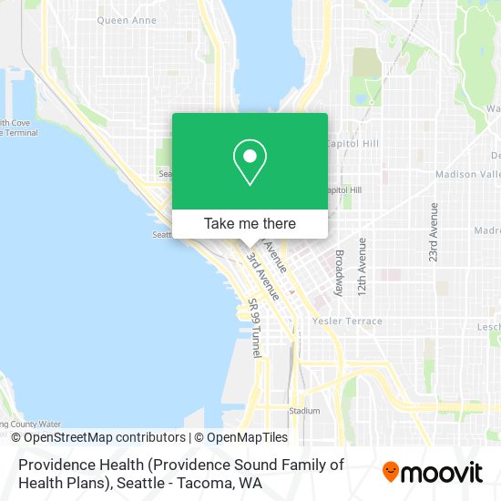 Mapa de Providence Health (Providence Sound Family of Health Plans)
