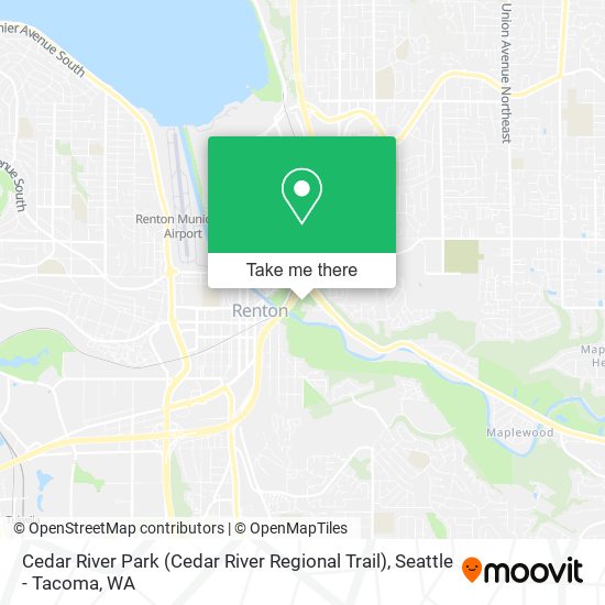 Mapa de Cedar River Park (Cedar River Regional Trail)