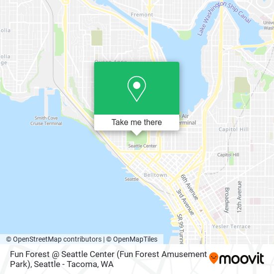 Mapa de Fun Forest @ Seattle Center (Fun Forest Amusement Park)