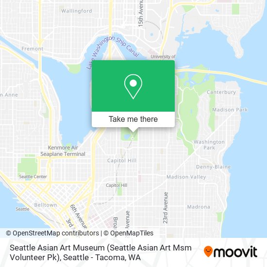 Mapa de Seattle Asian Art Museum (Seattle Asian Art Msm Volunteer Pk)