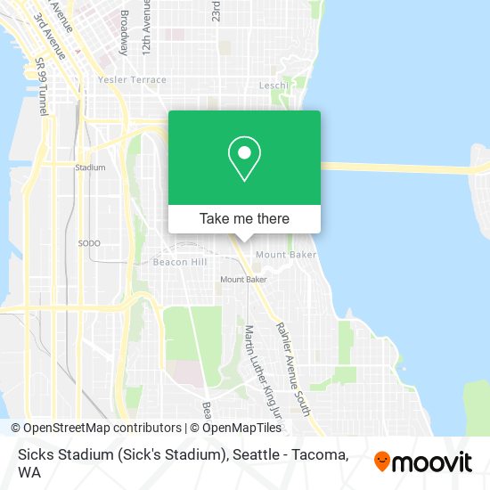 Sicks Stadium (Sick's Stadium) map