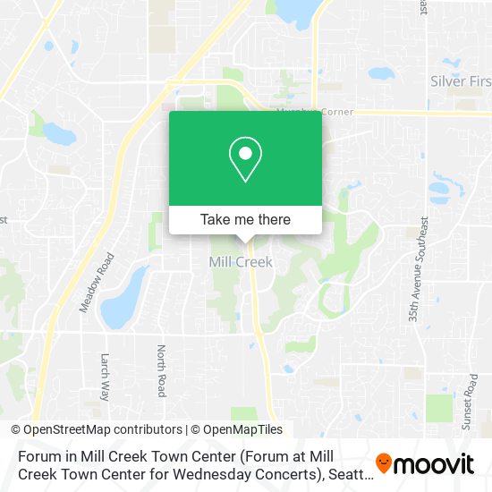 Mapa de Forum in Mill Creek Town Center (Forum at Mill Creek Town Center for Wednesday Concerts)