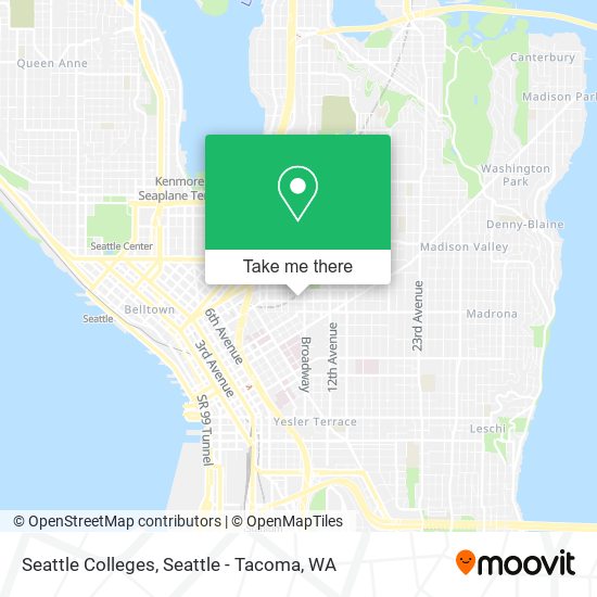 Mapa de Seattle Colleges