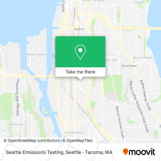 Mapa de Seattle Emission's Testing