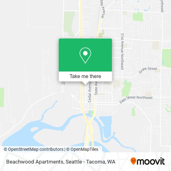 Beachwood Apartments map