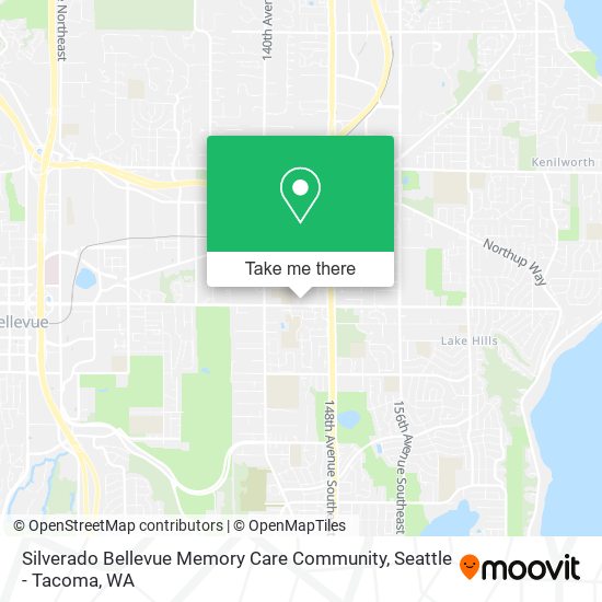 Mapa de Silverado Bellevue Memory Care Community