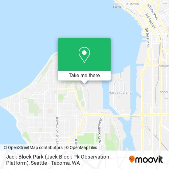 Mapa de Jack Block Park (Jack Block Pk Observation Platform)