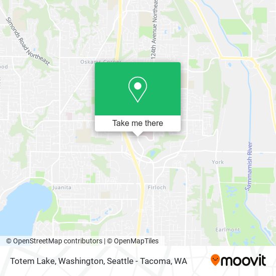 Totem Lake, Washington map