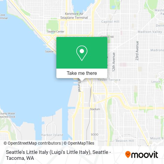 Mapa de Seattle's Little Italy