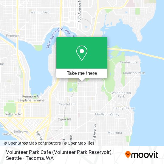 Mapa de Volunteer Park Cafe (Volunteer Park Reservoir)