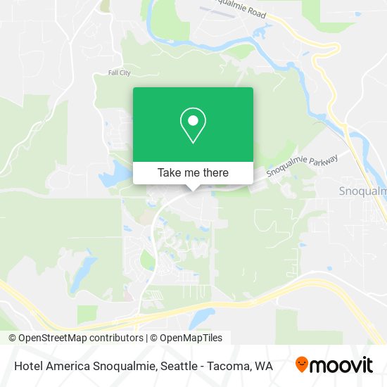 Mapa de Hotel America Snoqualmie