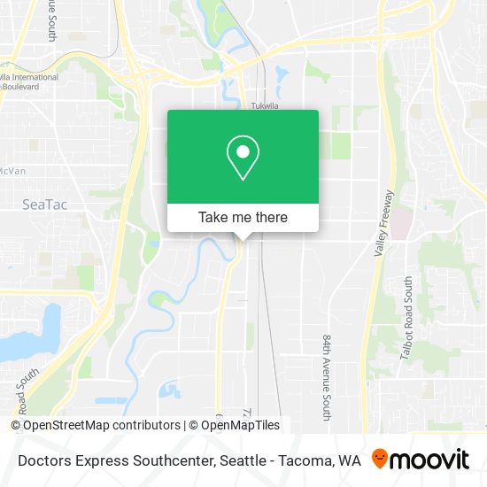 Doctors Express Southcenter map