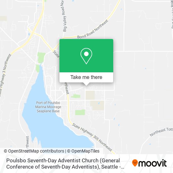 Poulsbo Seventh-Day Adventist Church (General Conference of Seventh-Day Adventists) map